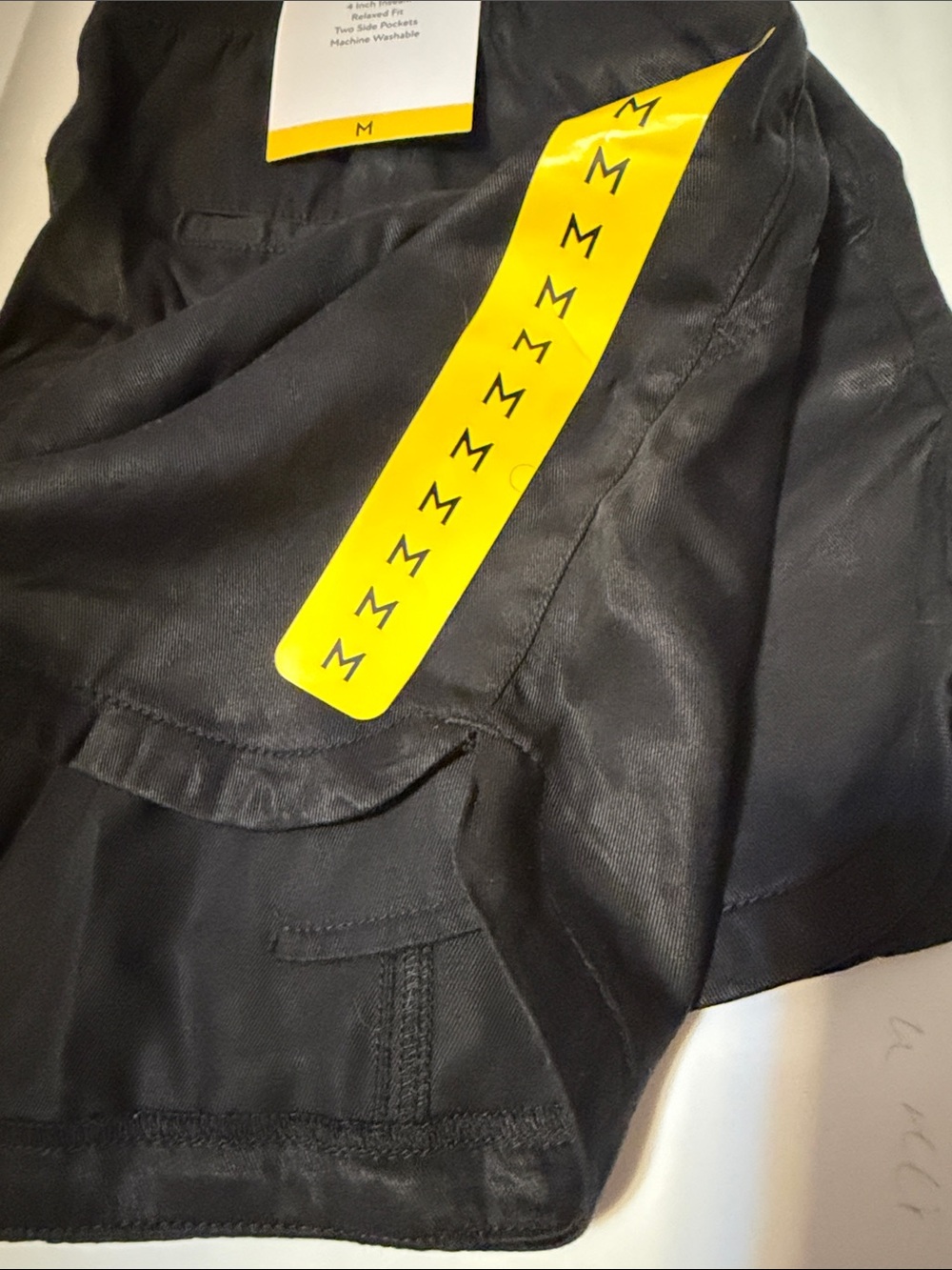 Member’s Mark Black Tencel Shorts M NWT - Picture 3 of 5